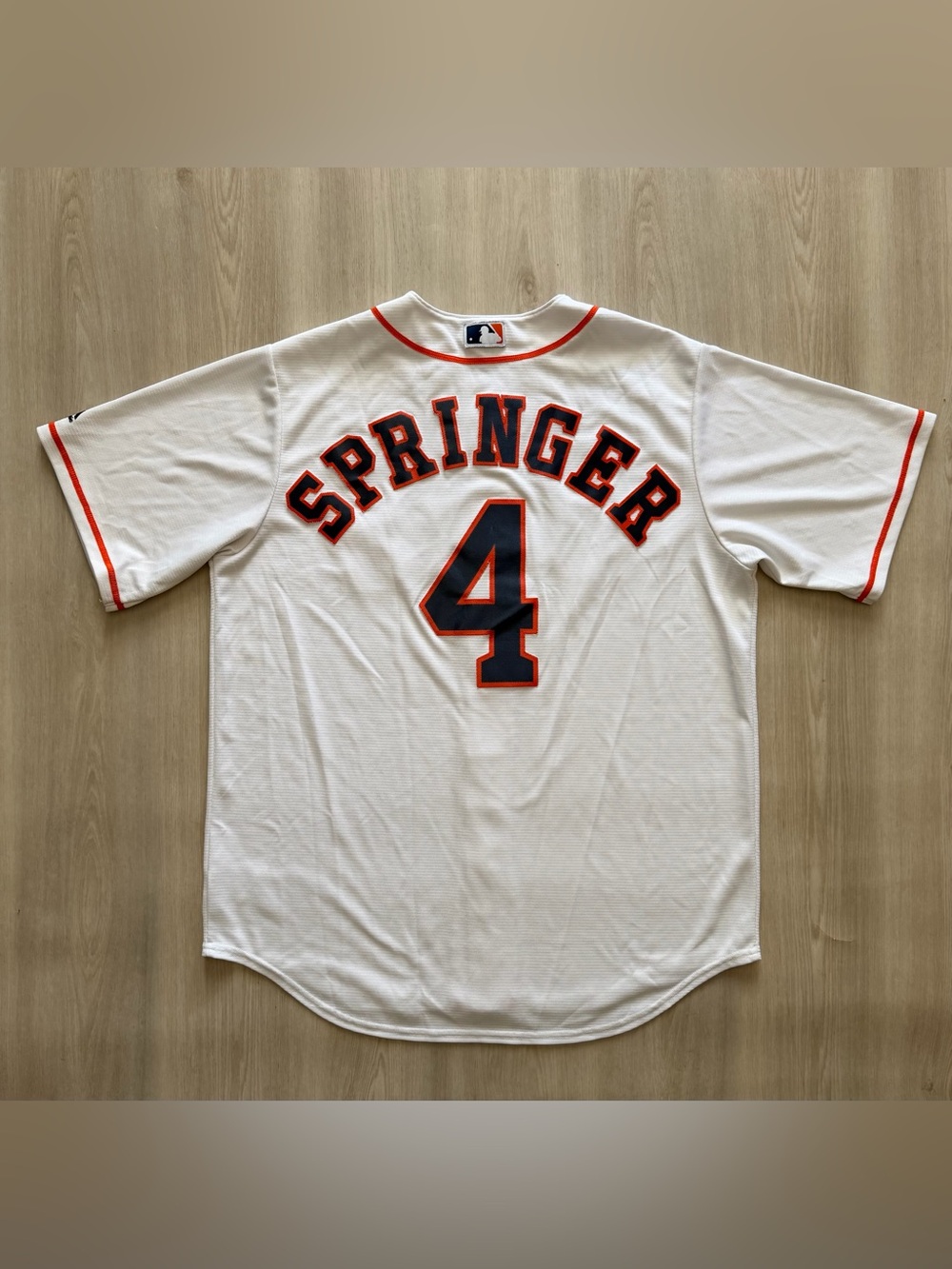 Houston Astros George Springer Jersey #4 Majestic Cool Base MLB Basenal Sz L
